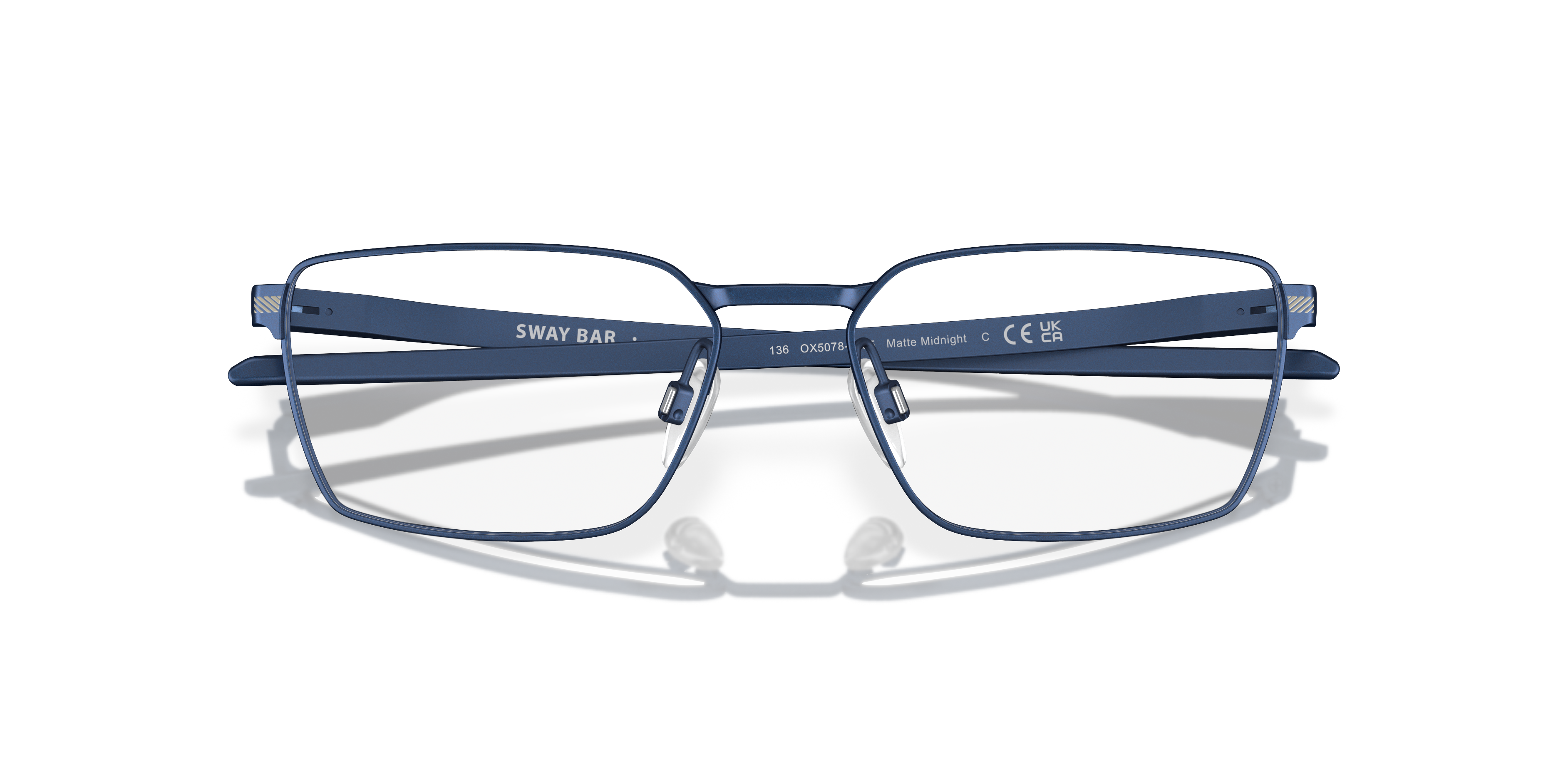 Oakley OX5078 Sway Bar Men's Rectangle Eyeglass Frames - Satin Black Frame