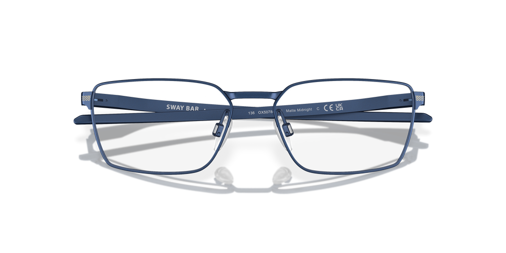 Oakley OX5078 Sway Bar Men's Rectangle Eyeglass Frames - Brushed Grenache Frame