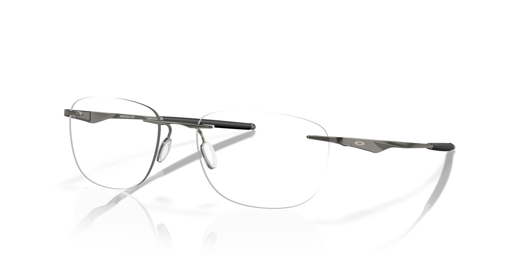 Oakley OX5118 Wingfold EVR Men's Rectangle Eyeglass Frames - Satin Pewter Frame