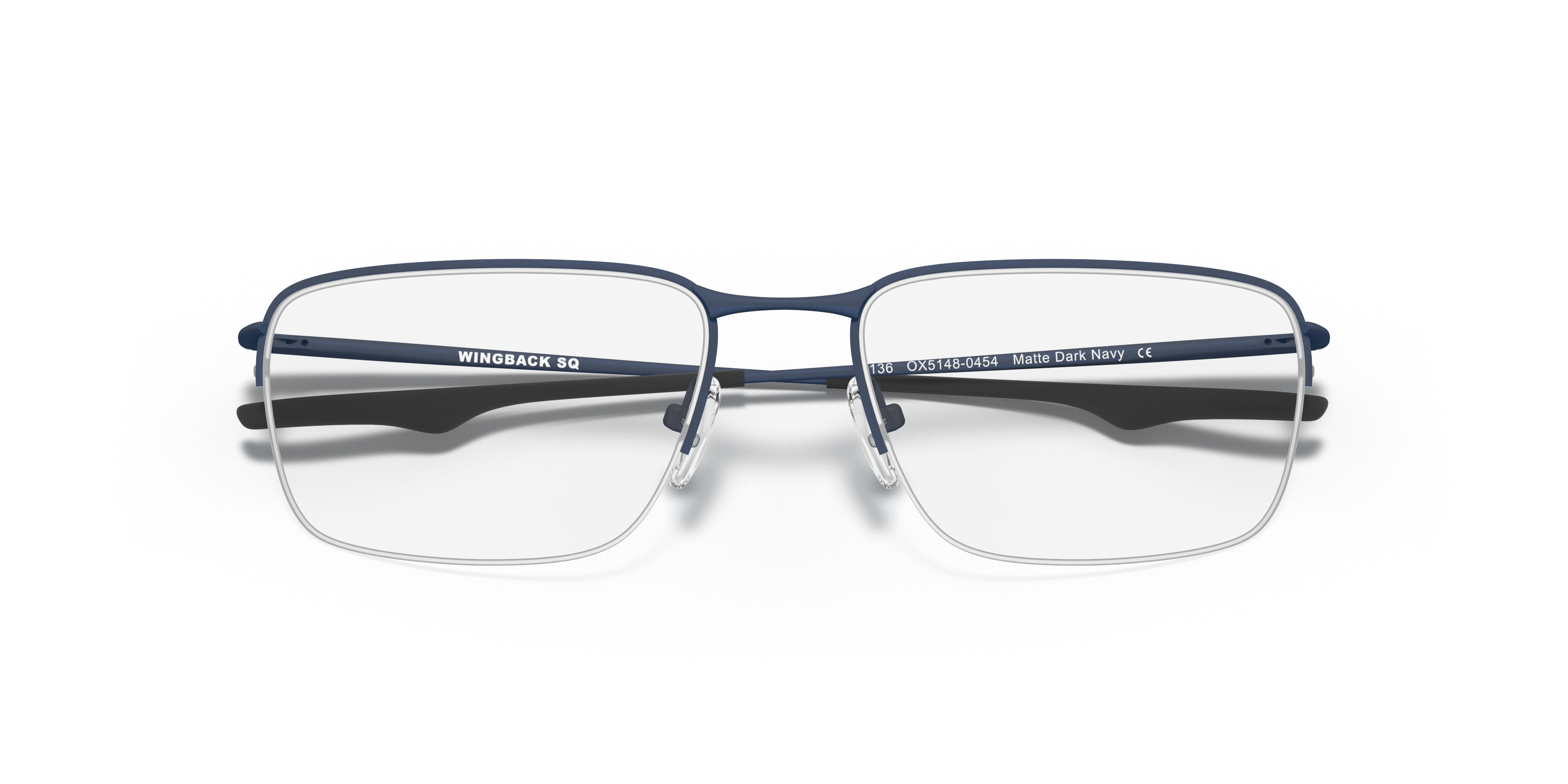 Oakley OX5148 Wingback SQ Men's Square Eyeglass Frames - Matte Dark Navy Frame