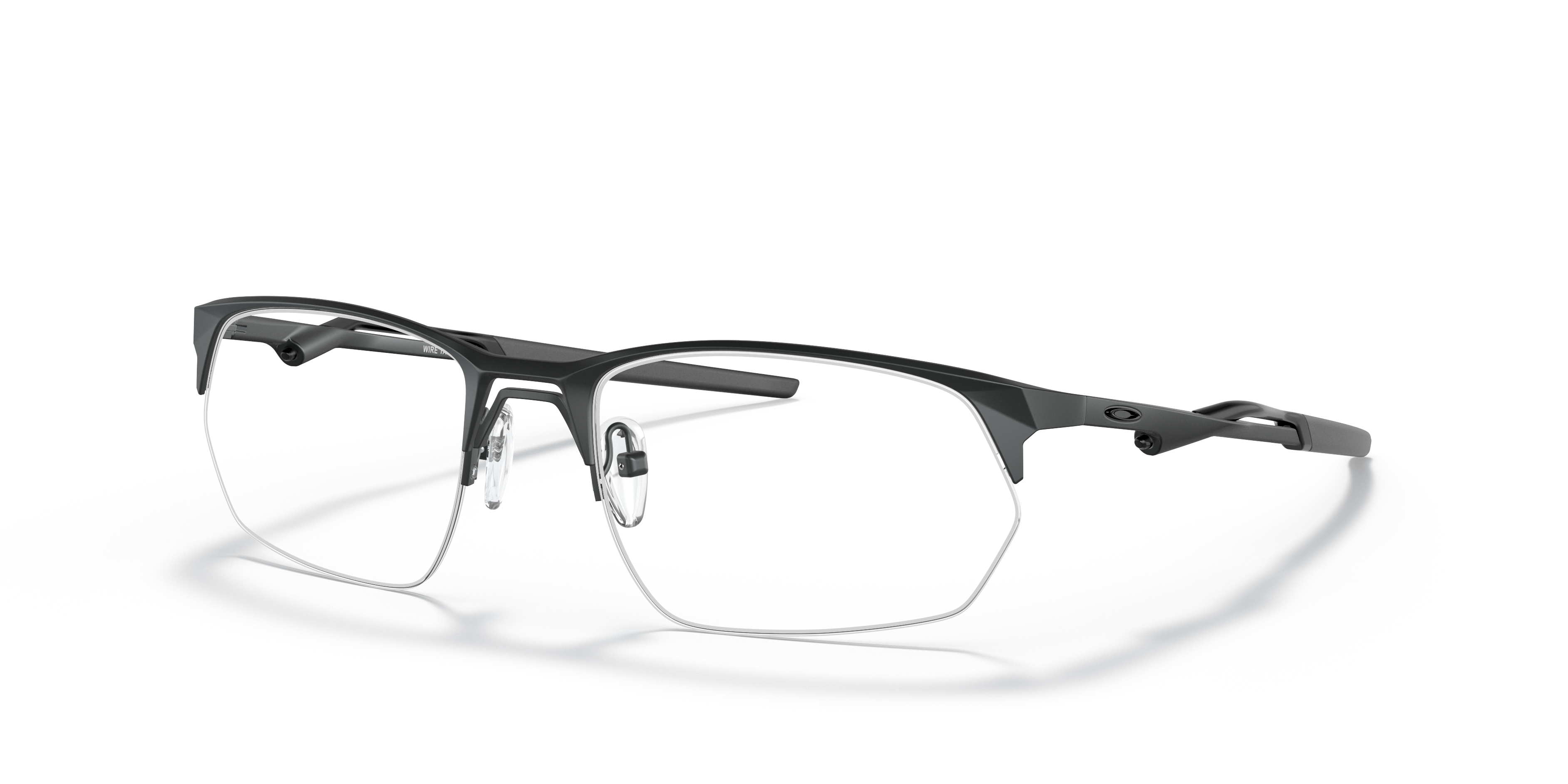 Oakley OX5152 Wire Tap 2.0 Men's Rectangle Eyeglass Frames - Satin Light Steel Frame