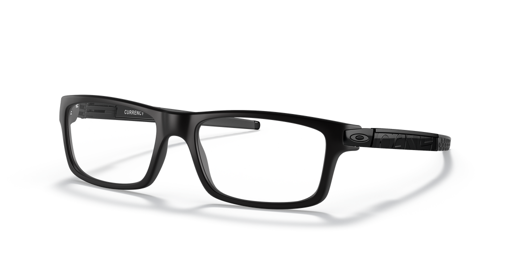Oakley OX8026 Currency Men's Rectangle Eyeglass Frames - Polished Clear Frame