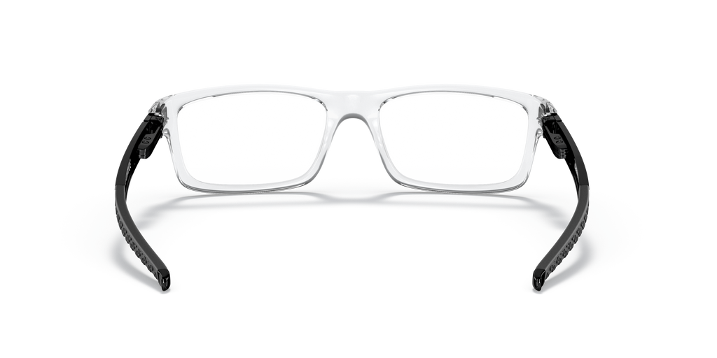 Oakley OX8026 Currency Men's Rectangle Eyeglass Frames - Polished Clear Frame