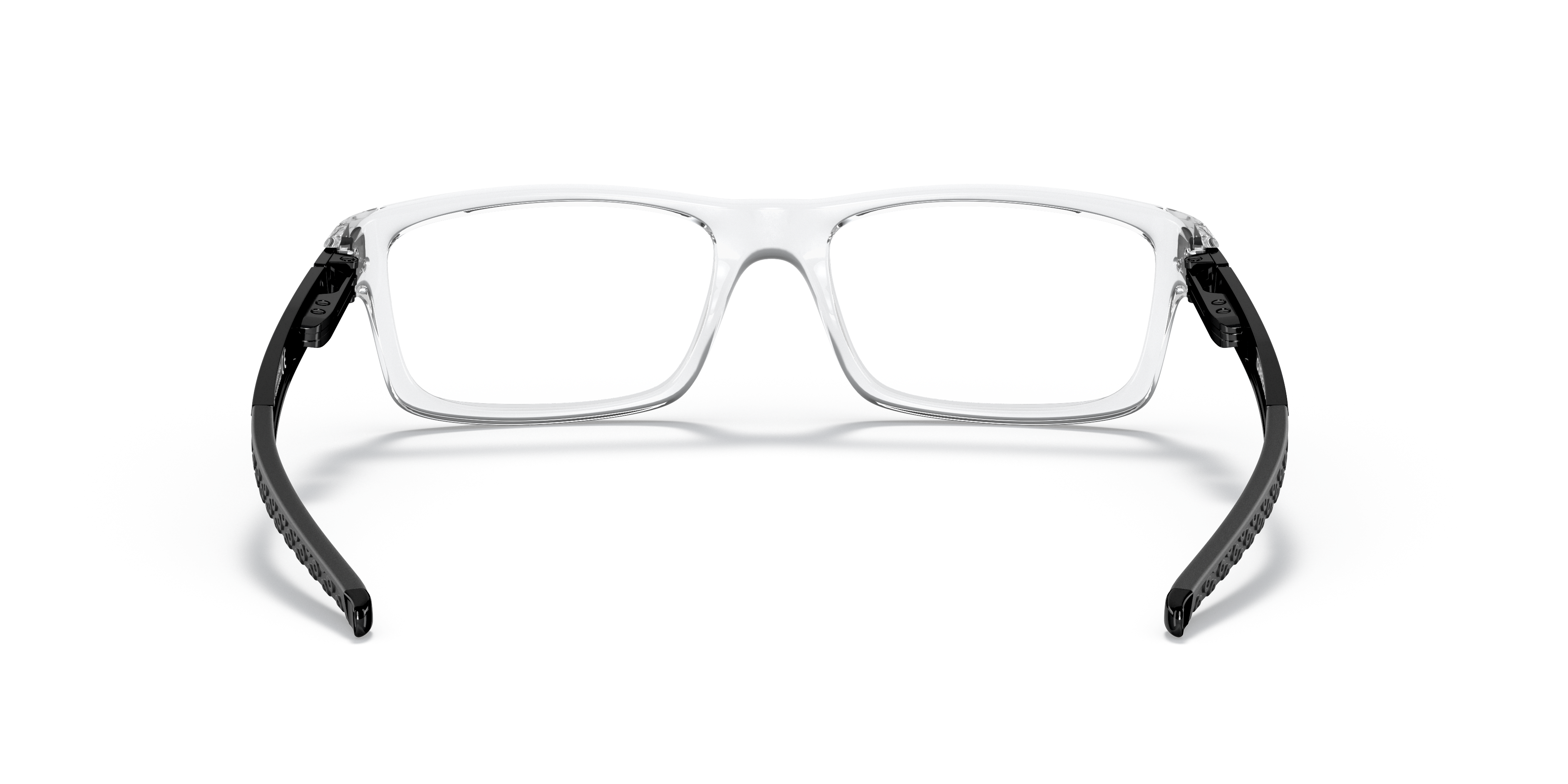 Oakley OX8026 Currency Men's Rectangle Eyeglass Frames - Polished Clear Frame