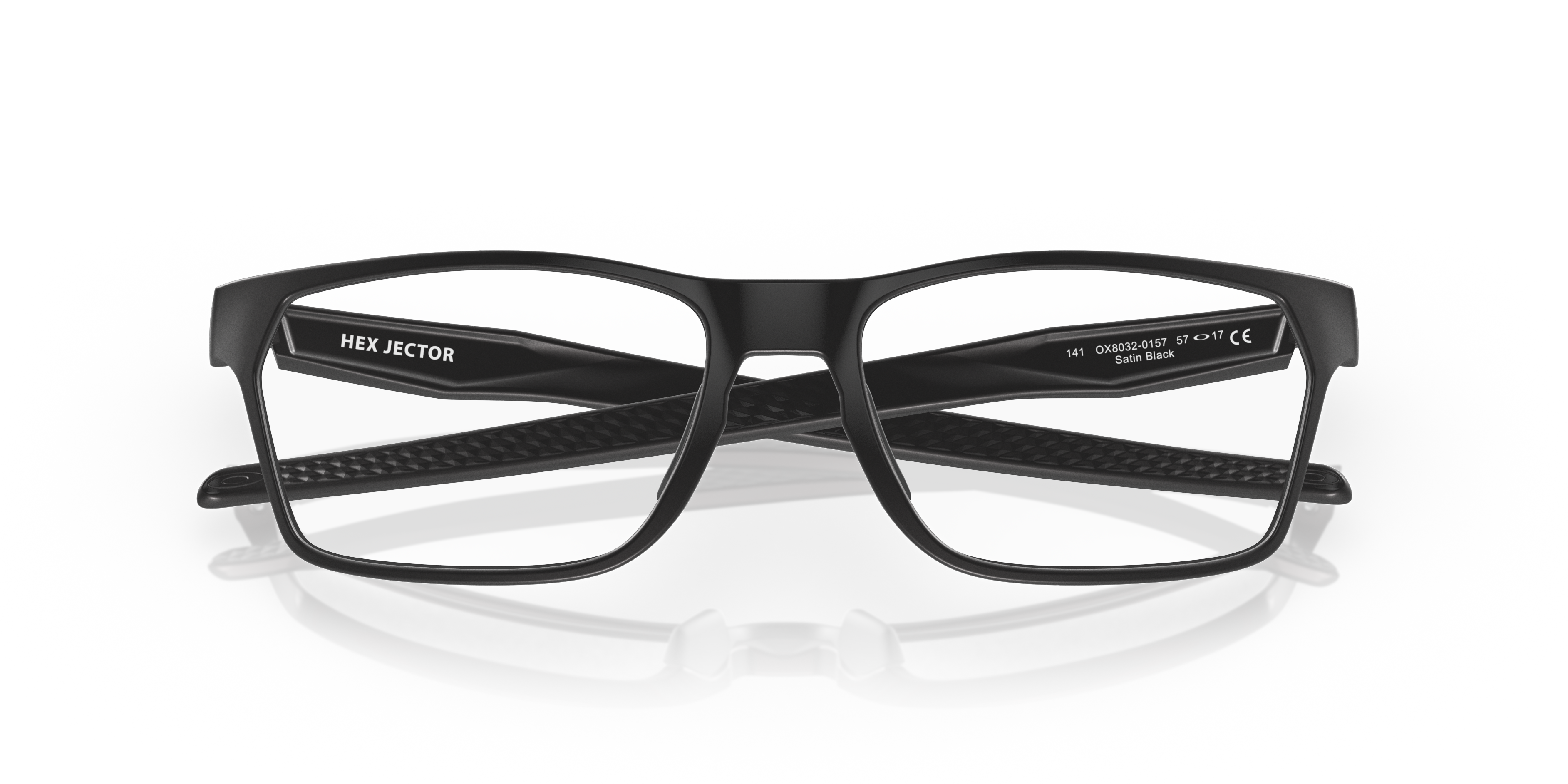 Oakley OX8032 Hex Jector Men's Rectangle Eyeglass Frames - Satin Black Frame