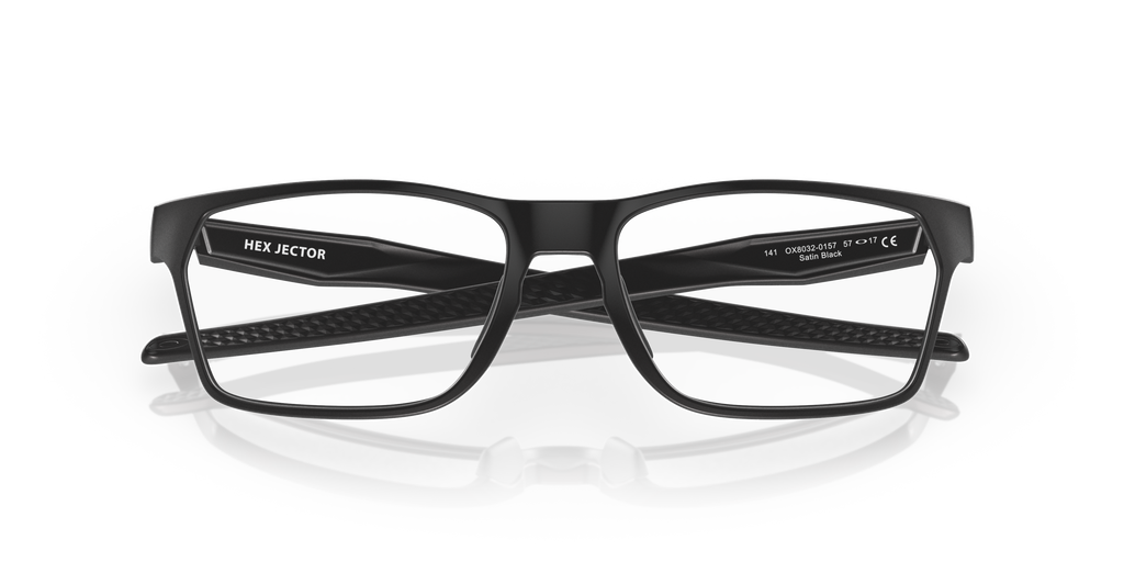 Oakley OX8032 Hex Jector Men's Rectangle Eyeglass Frames - Satin Black Frame