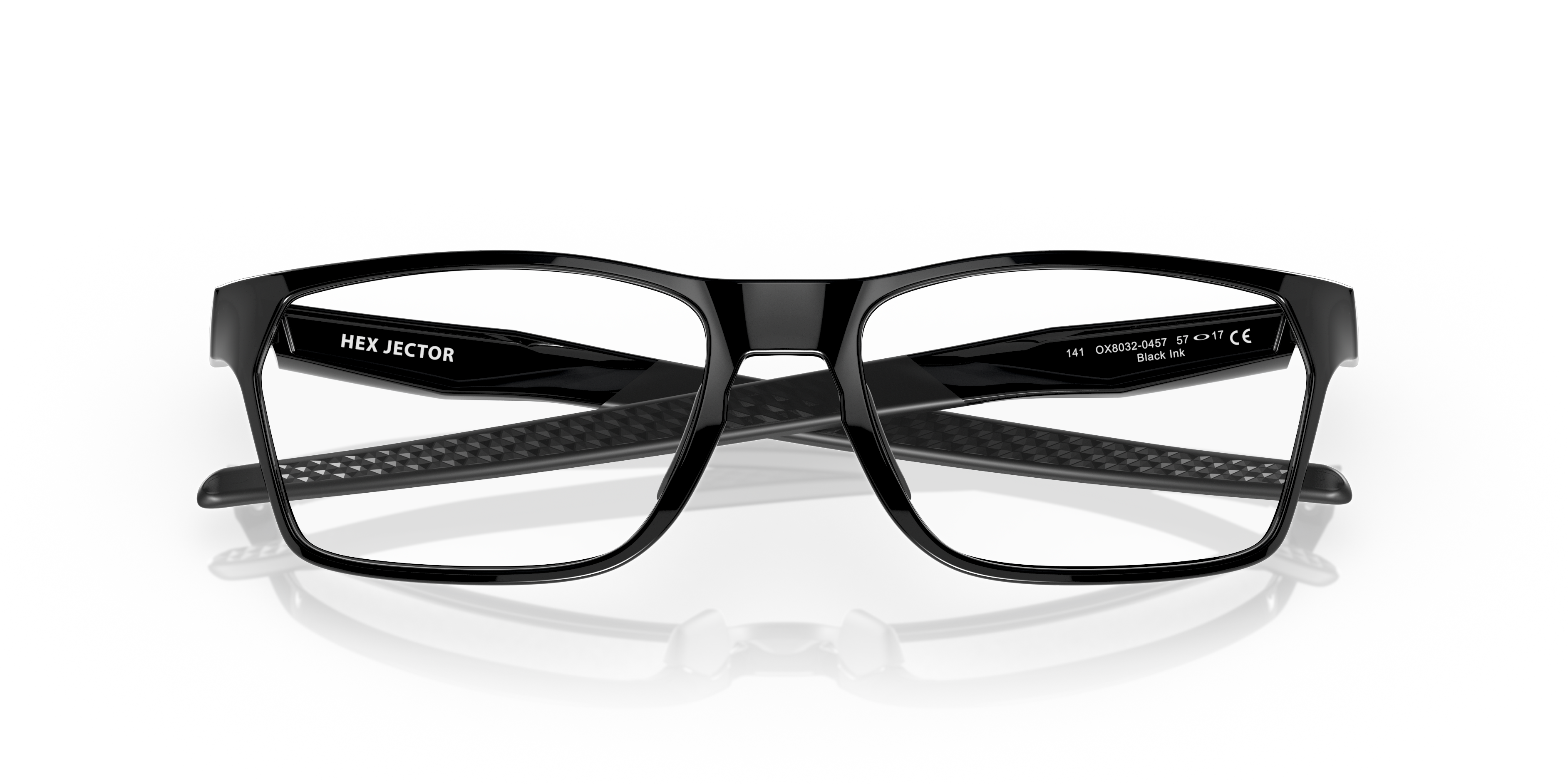 Oakley OX8032 Hex Jector Men's Rectangle Eyeglass Frames - Black Ink Frame