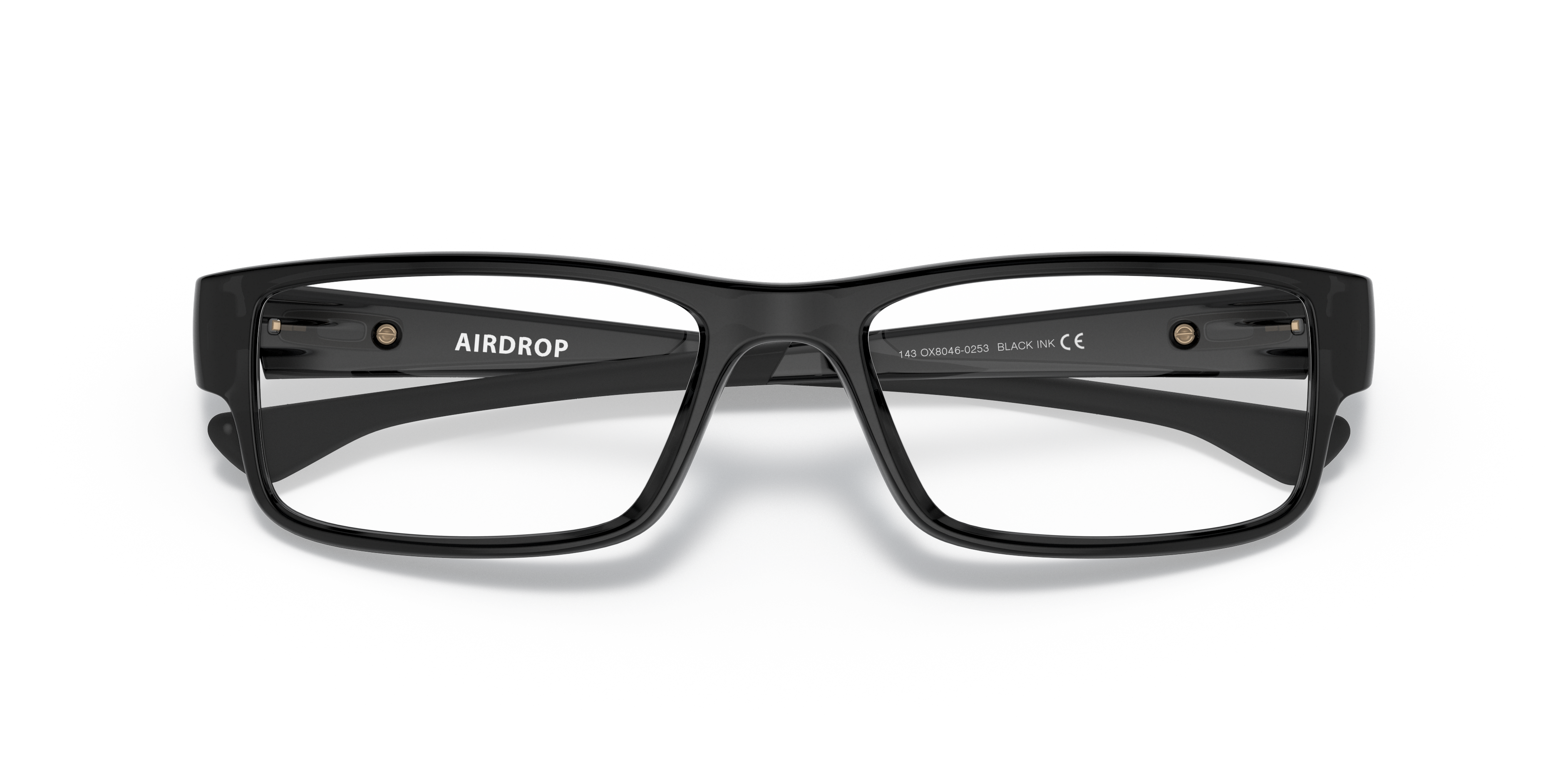 Oakley OX8046 Airdrop Men's Rectangle Eyeglass Frames - Black Ink Frame