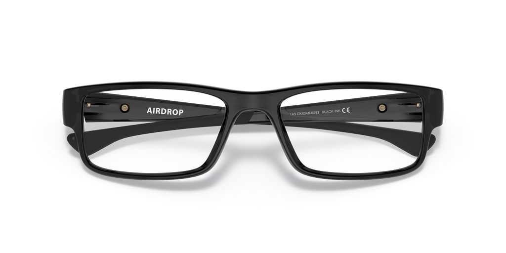 Oakley OX8046 Airdrop Men's Rectangle Eyeglass Frames - Satin Black Frame