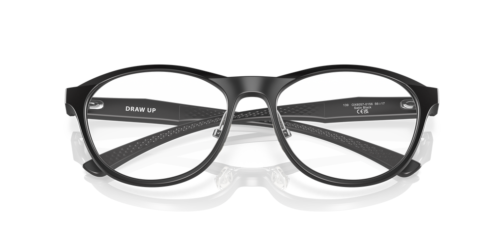 Oakley OX8057 Draw Up Women's Round Eyeglass Frames - Polished Trans Jade Frame