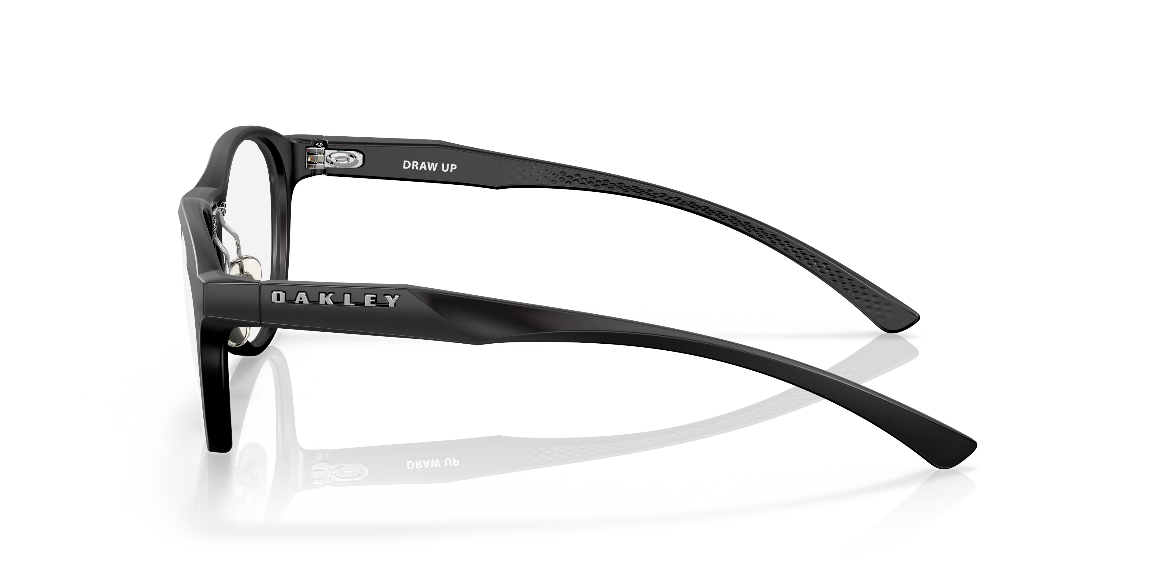 Oakley OX8057 Draw Up Women's Round Eyeglass Frames - Satin Black Frame