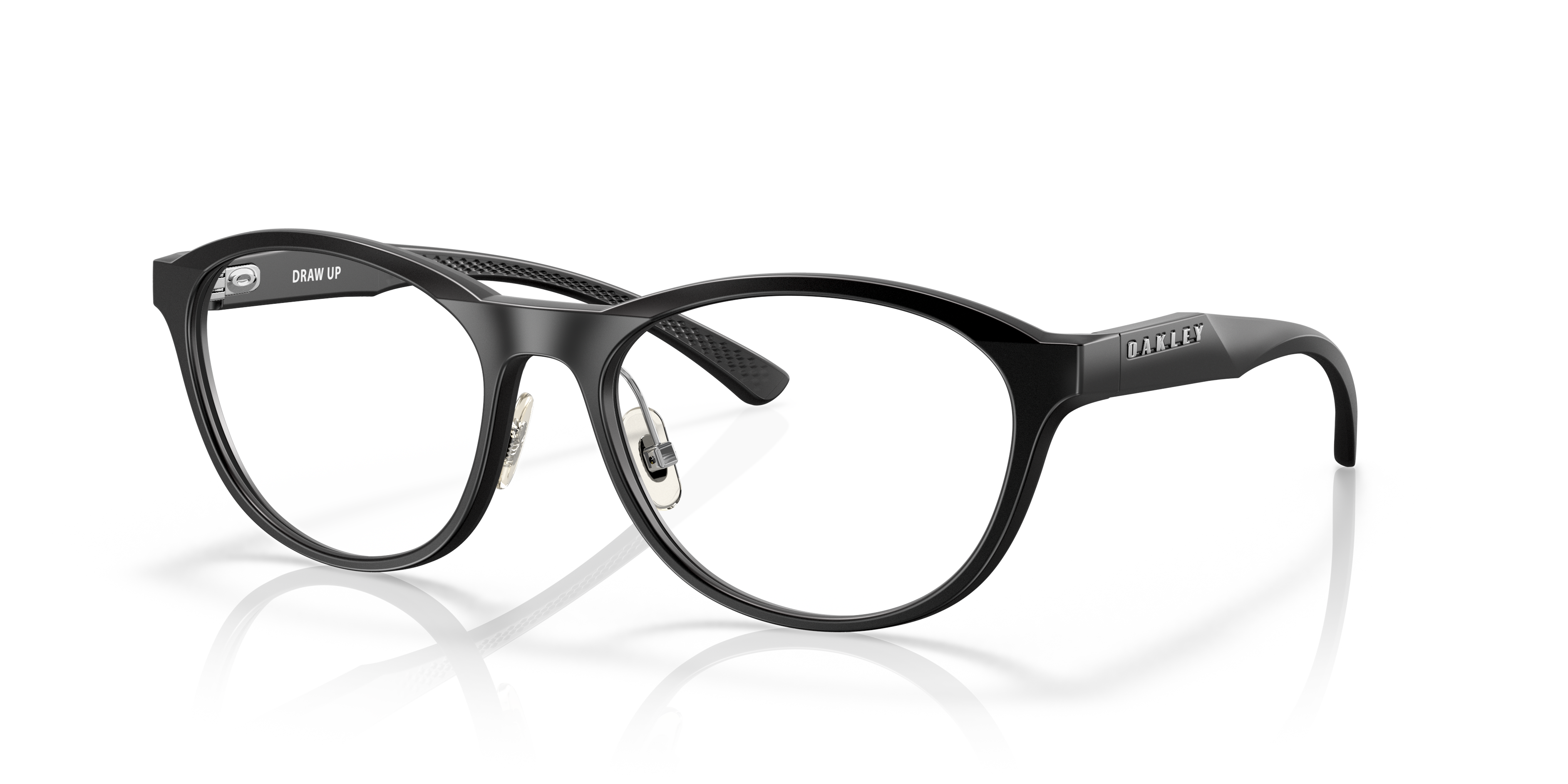 Oakley OX8057 Draw Up Women's Round Eyeglass Frames - Satin Brown Tortoise Frame