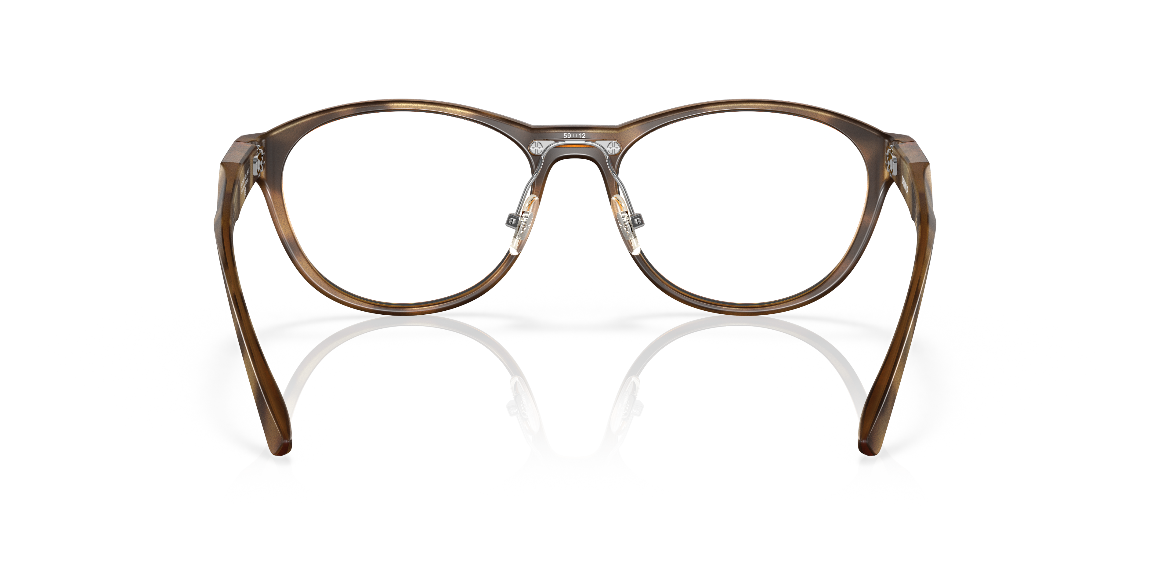 Oakley OX8057 Draw Up Women's Round Eyeglass Frames - Satin Brown Tortoise Frame