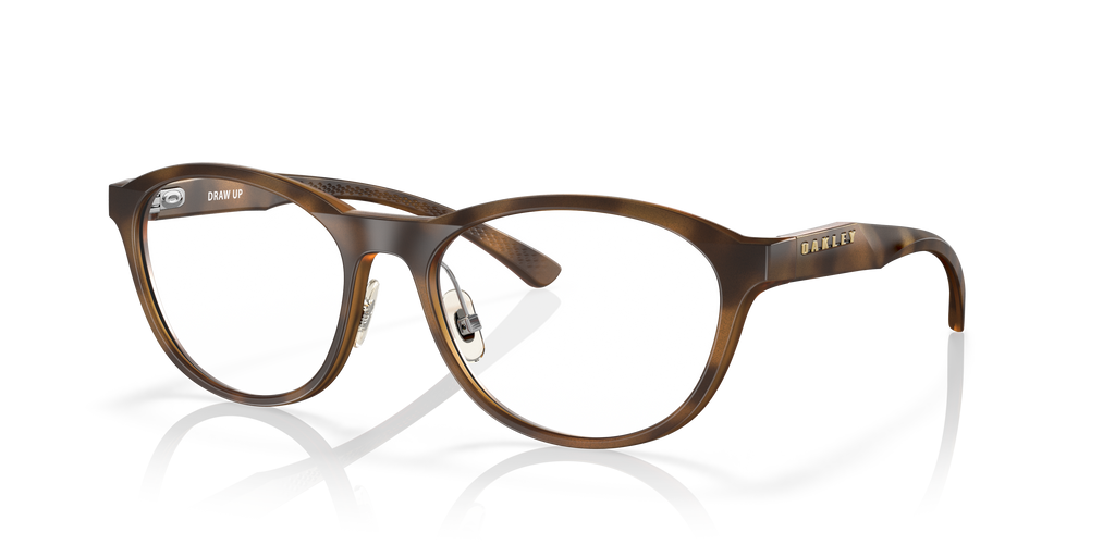 Oakley OX8057 Draw Up Women's Round Eyeglass Frames - Satin Black Frame