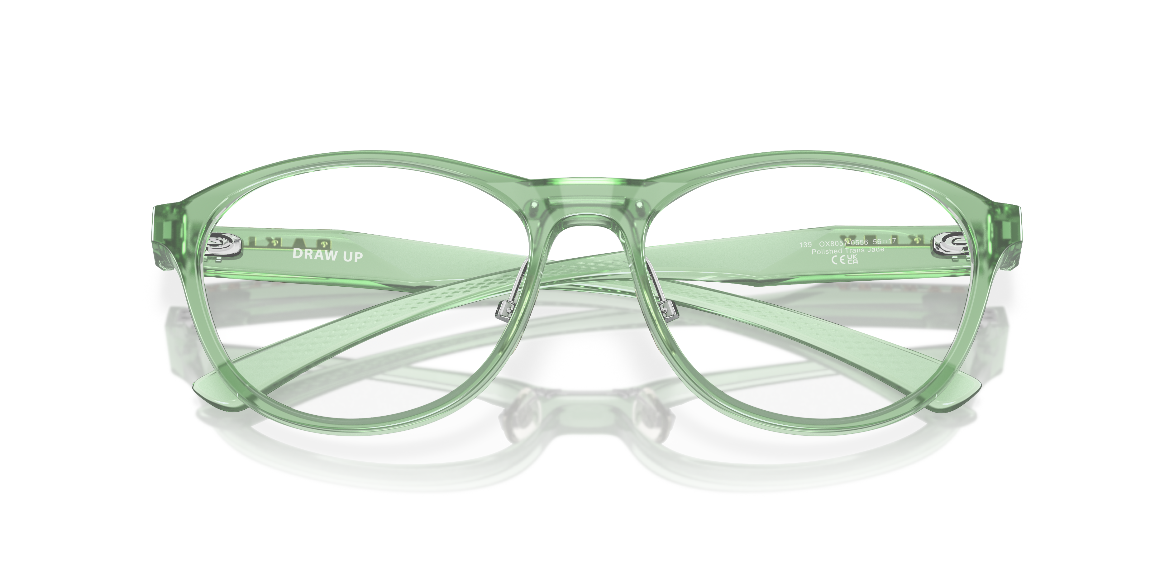 Oakley OX8057 Draw Up Women's Round Eyeglass Frames - Matte Dark Stonewash Frame