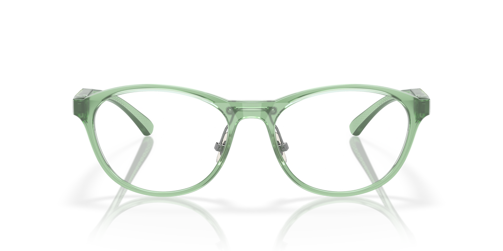 Oakley OX8057 Draw Up Women's Round Eyeglass Frames - Polished Trans Jade Frame