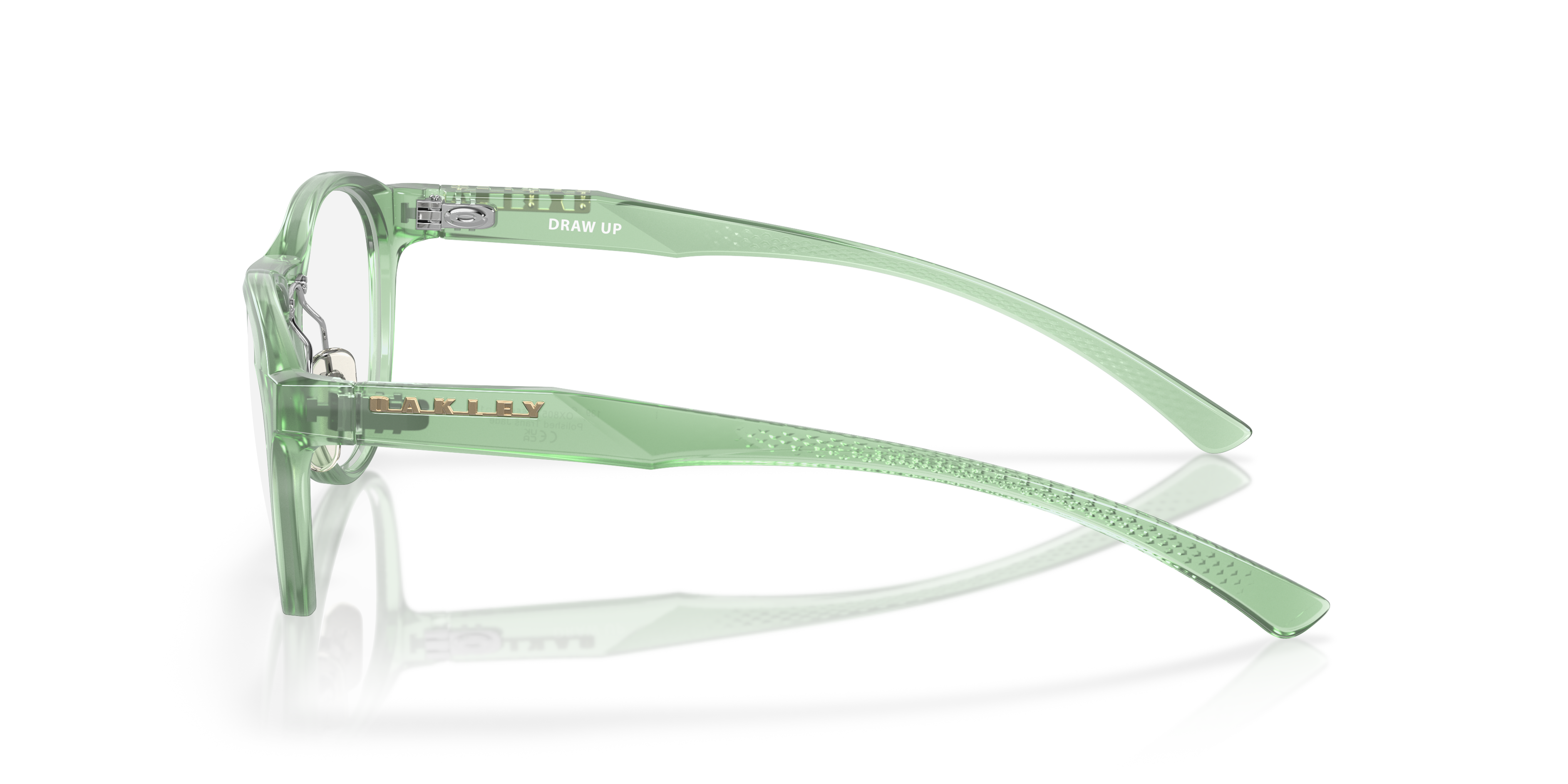 Oakley OX8057 Draw Up Women's Round Eyeglass Frames - Matte Dark Stonewash Frame