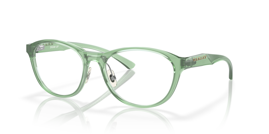 Oakley OX8057 Draw Up Women's Round Eyeglass Frames - Satin Brown Tortoise Frame