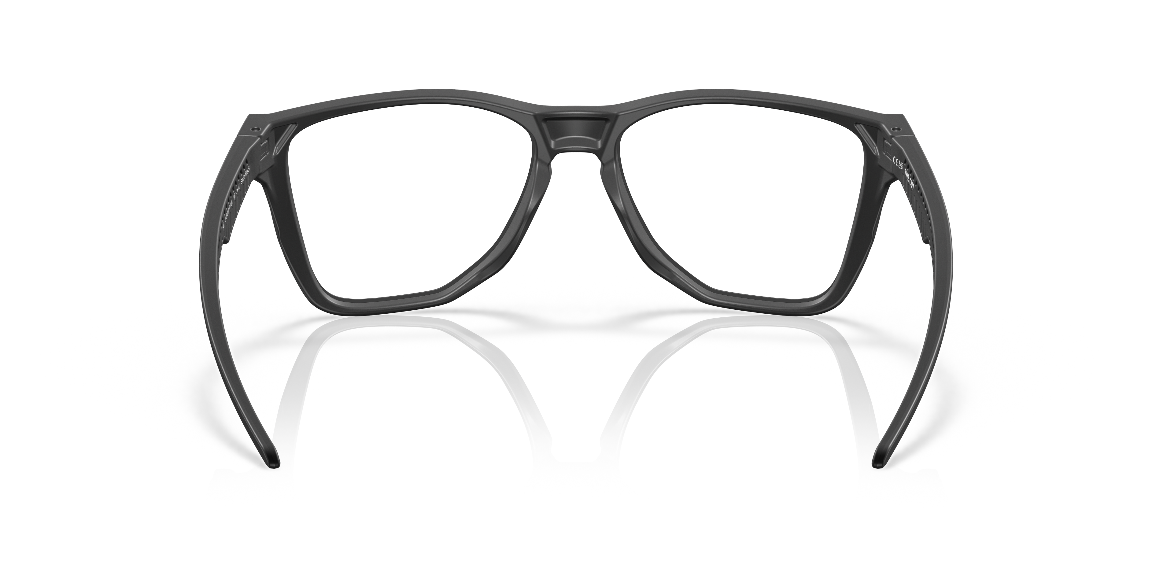 Oakley OX8058 The Cut Men's Square Eyeglass Frames - Satin Black Frame