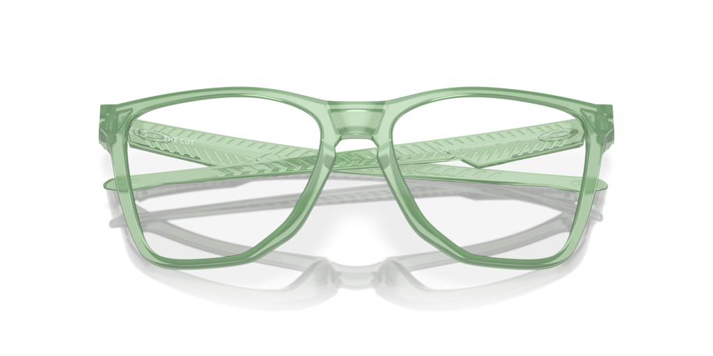 Oakley OX8058 The Cut Men's Square Eyeglass Frames - Satin Black Frame