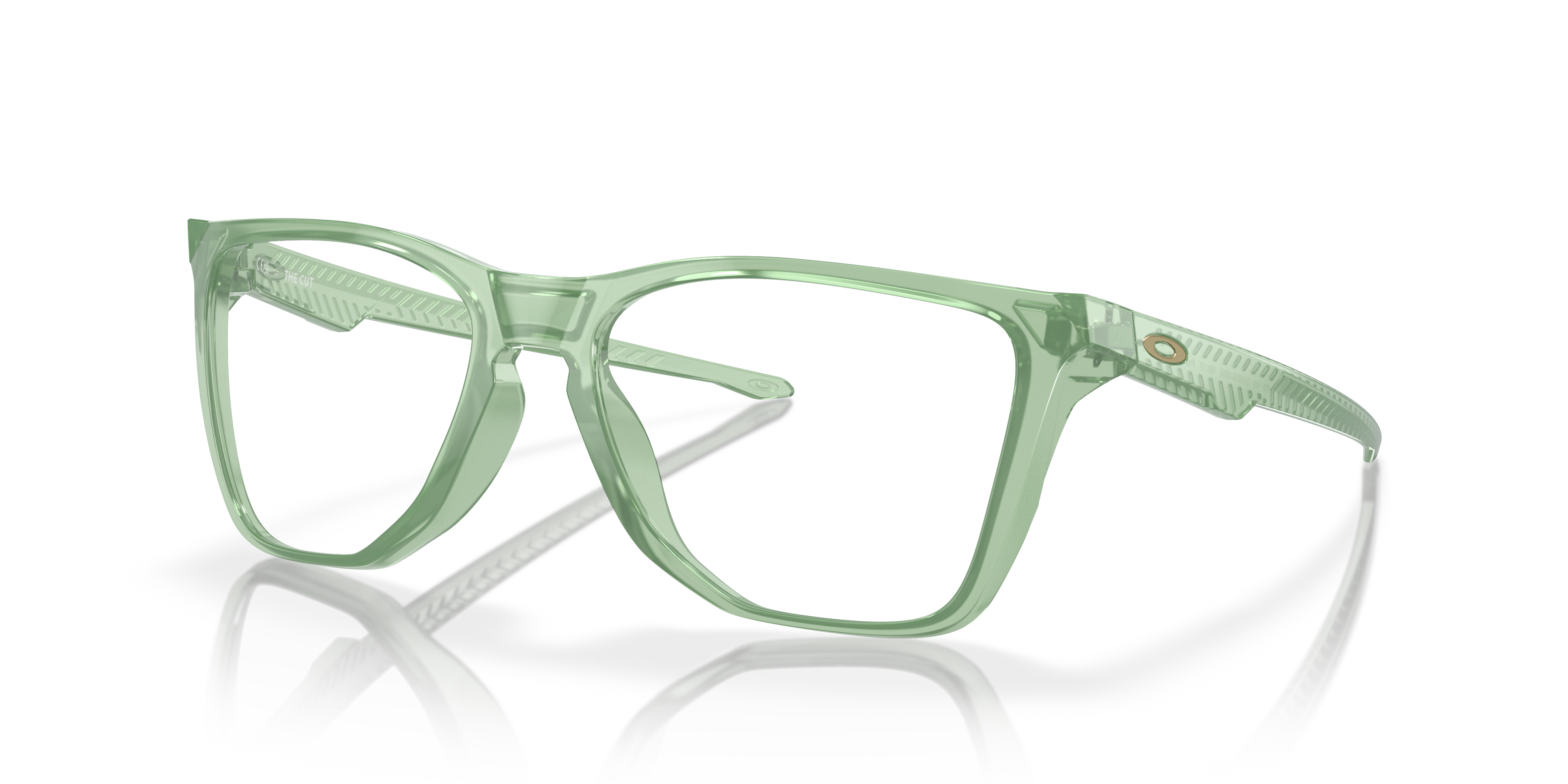 Oakley OX8058 The Cut Men's Square Eyeglass Frames - Satin Black Frame