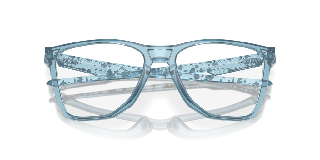 Oakley OX8058 The Cut Men's Square Eyeglass Frames - Satin Black Frame