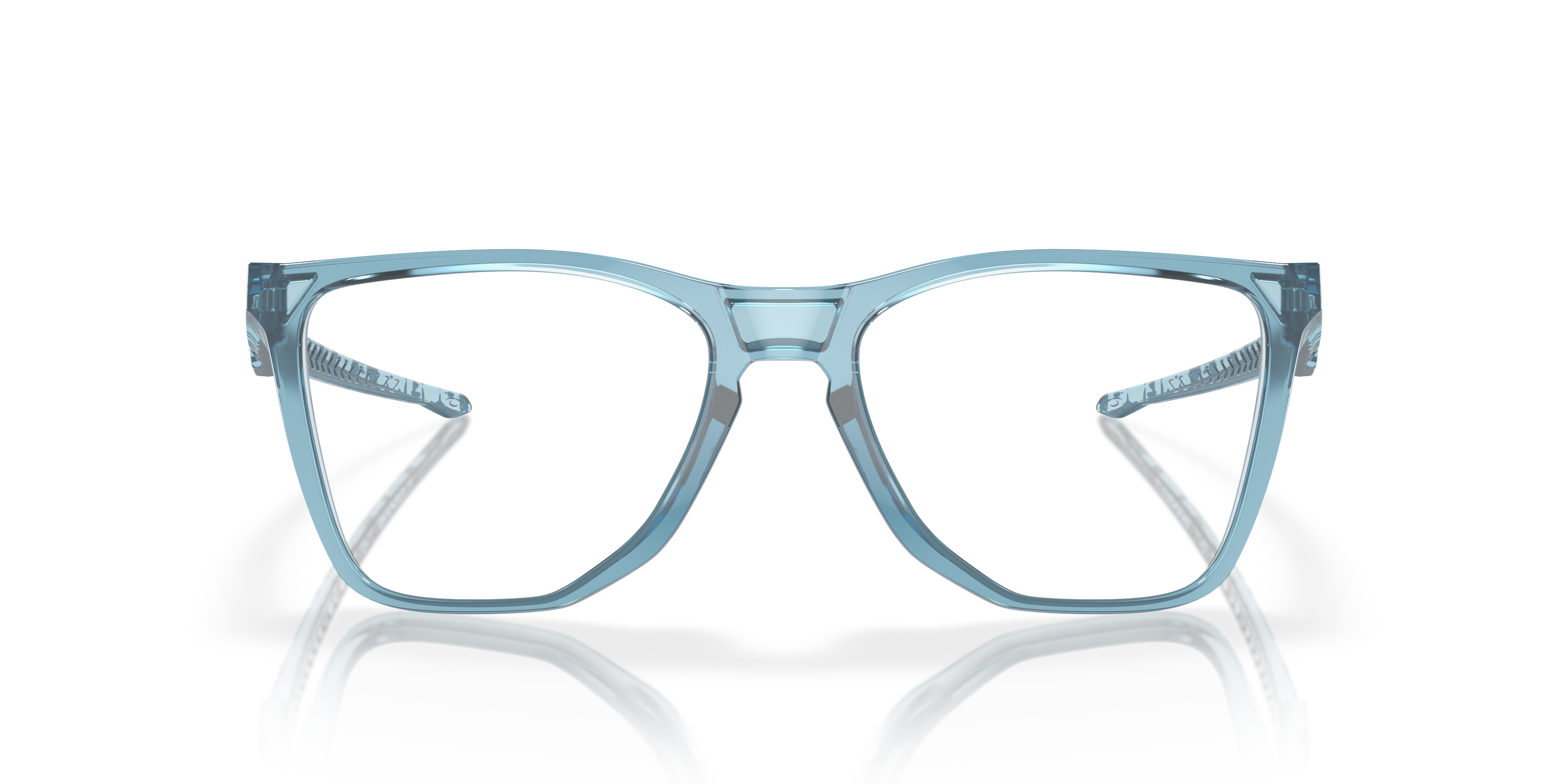 Oakley OX8058 The Cut Men's Square Eyeglass Frames - Satin Black Frame