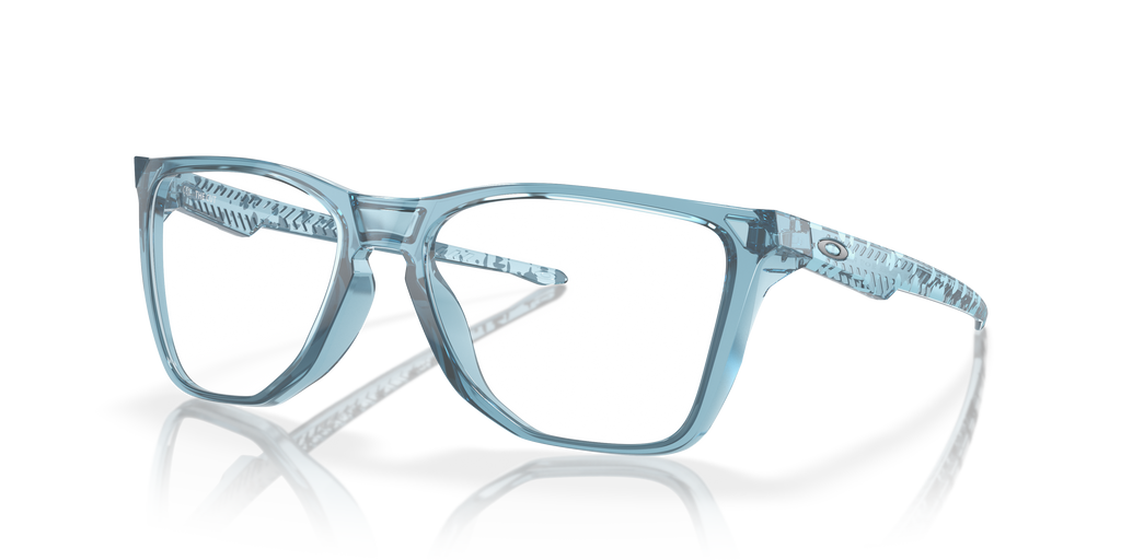 Oakley OX8058 The Cut Men's Square Eyeglass Frames - Satin Black Frame