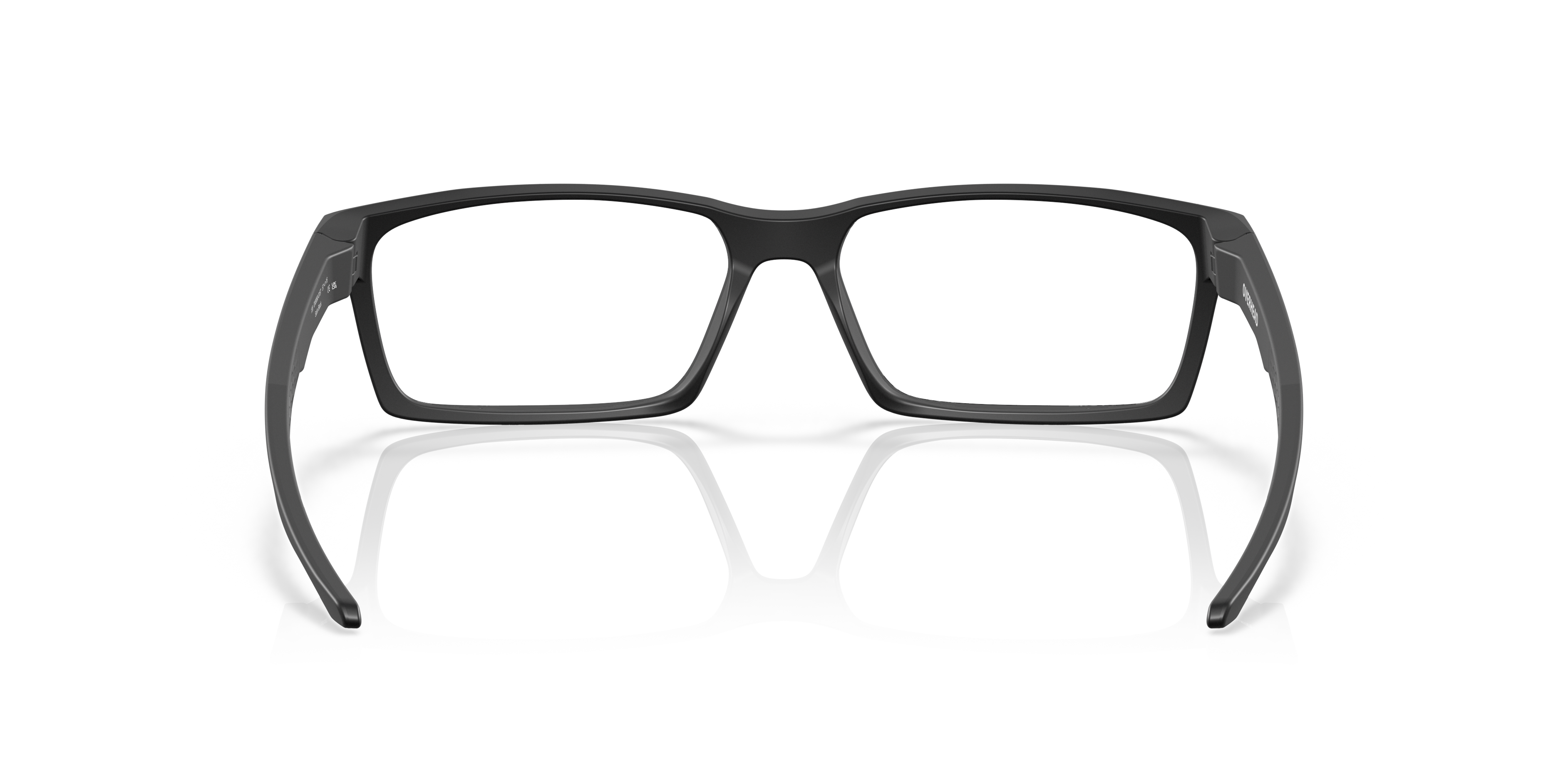 Oakley OX8060 Overhead Men's Rectangle Eyeglass Frames - Matte Dark Silver Frame