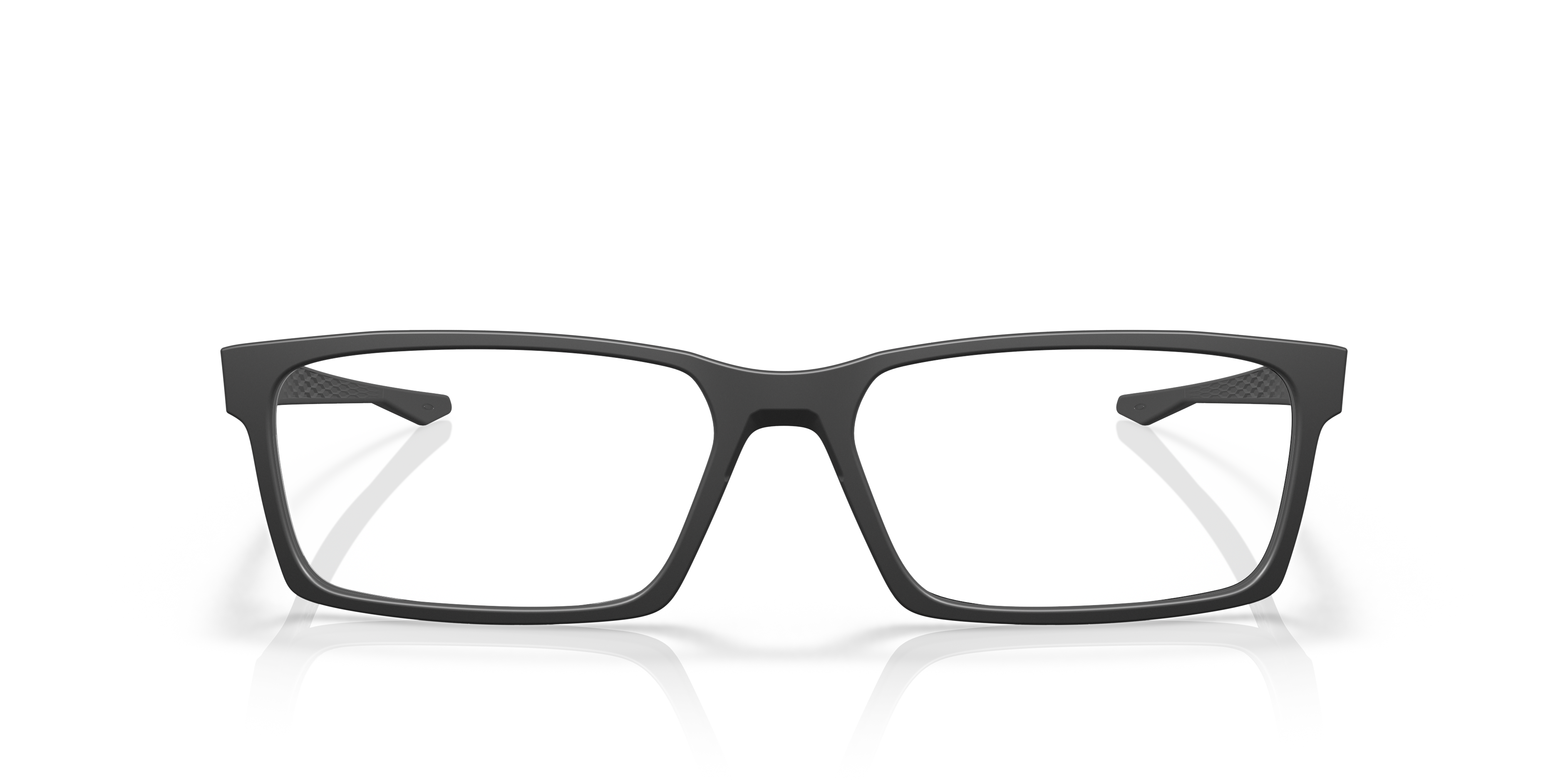 Oakley OX8060 Overhead Men's Rectangle Eyeglass Frames - Satin Black Frame