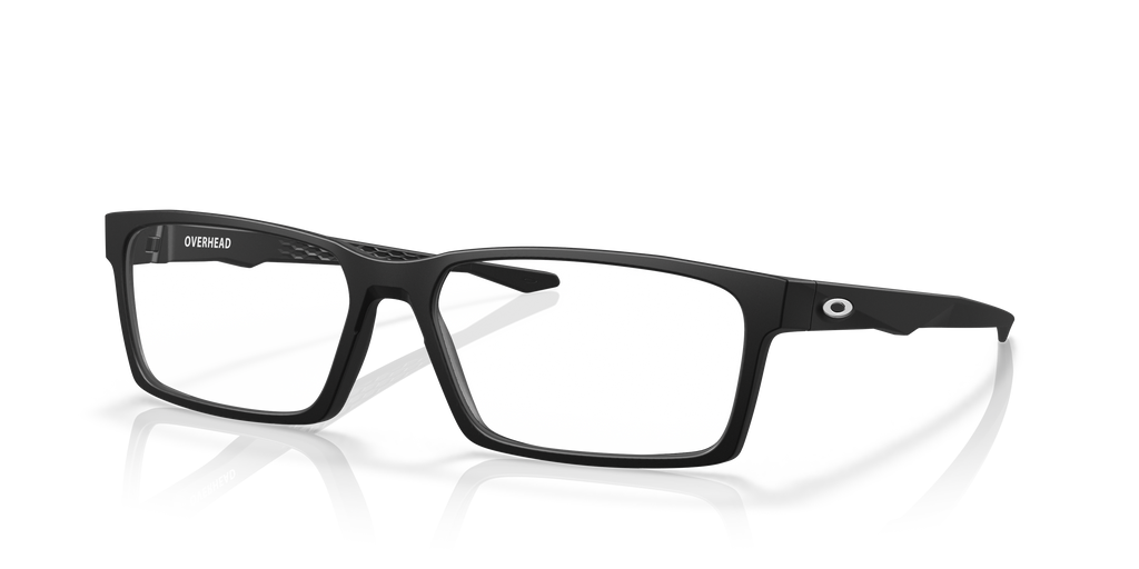 Oakley OX8060 Overhead Men's Rectangle Eyeglass Frames - Polished Trans Jade Frame
