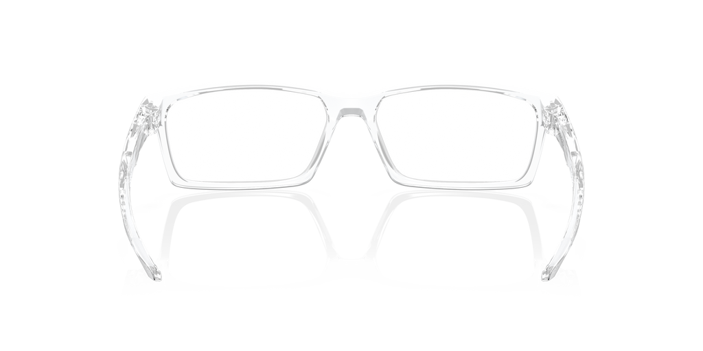 Oakley OX8060 Overhead Men's Rectangle Eyeglass Frames - Polished Trans Jade Frame