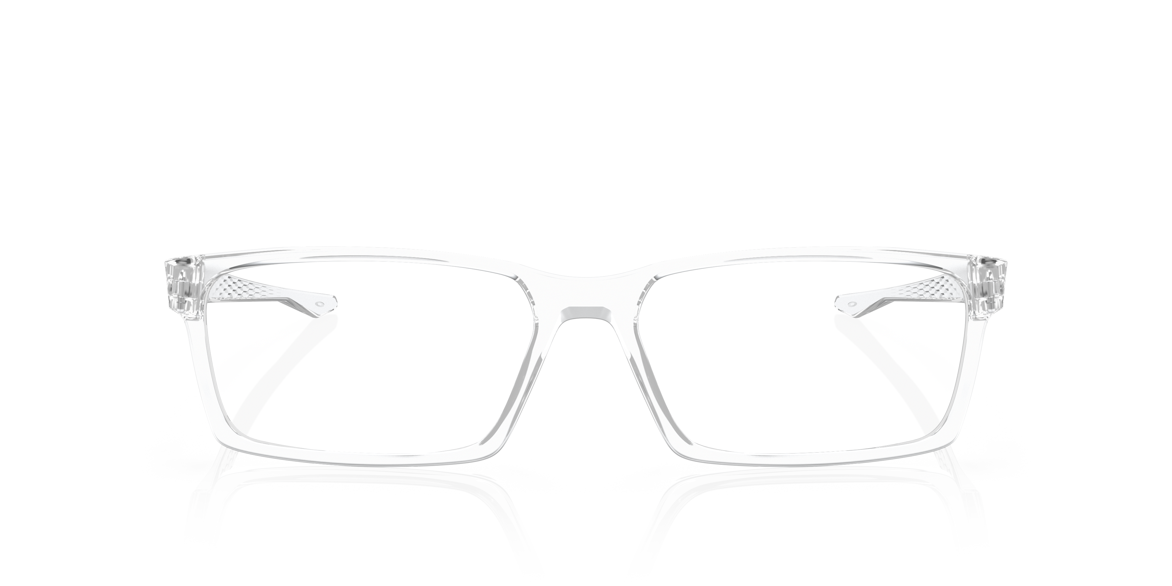 Oakley OX8060 Overhead Men's Rectangle Eyeglass Frames - Polished Trans Jade Frame