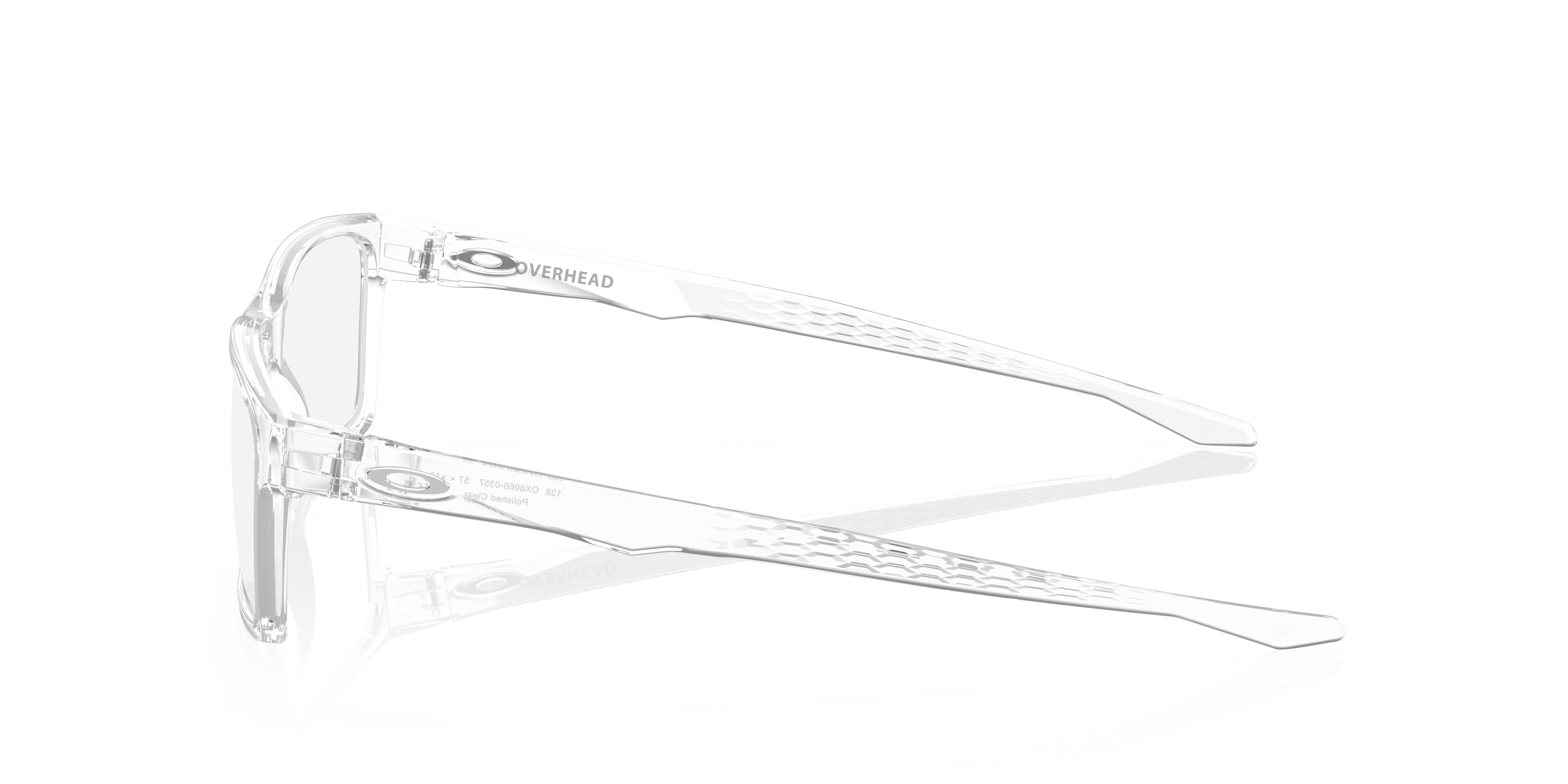 Oakley OX8060 Overhead Men's Rectangle Eyeglass Frames - Matte Dark Silver Frame