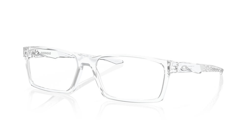 Oakley OX8060 Overhead Men's Rectangle Eyeglass Frames - Satin Black Frame