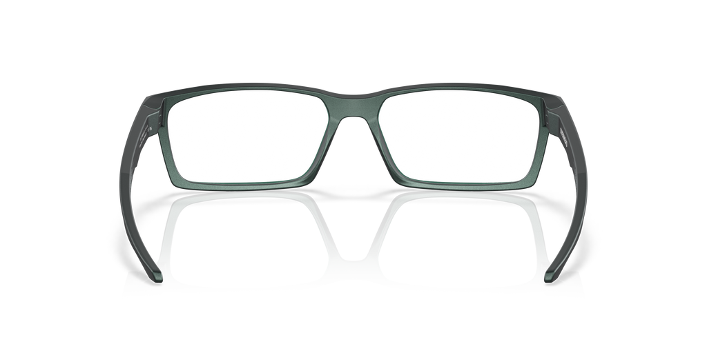 Oakley OX8060 Overhead Men's Rectangle Eyeglass Frames - Polished Trans Jade Frame