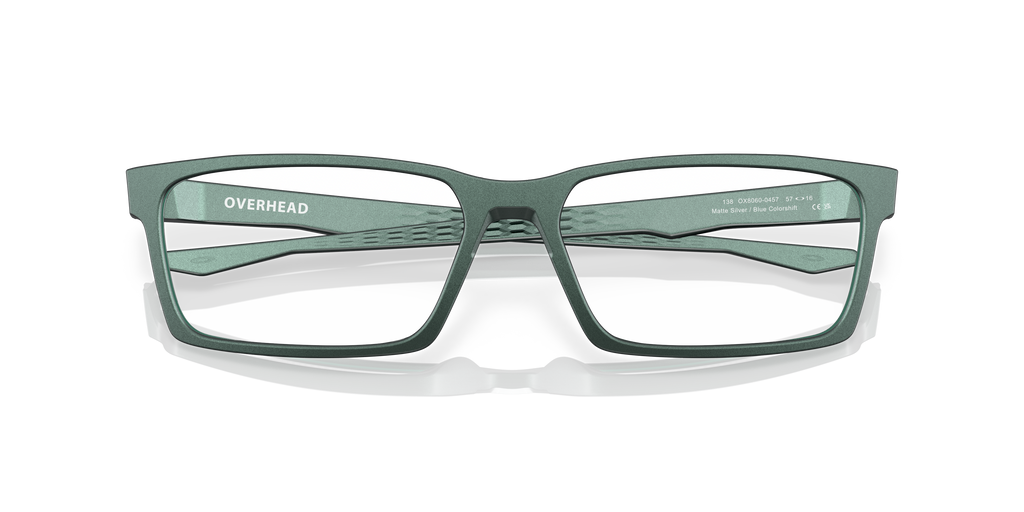 Oakley OX8060 Overhead Men's Rectangle Eyeglass Frames - Satin Black Frame