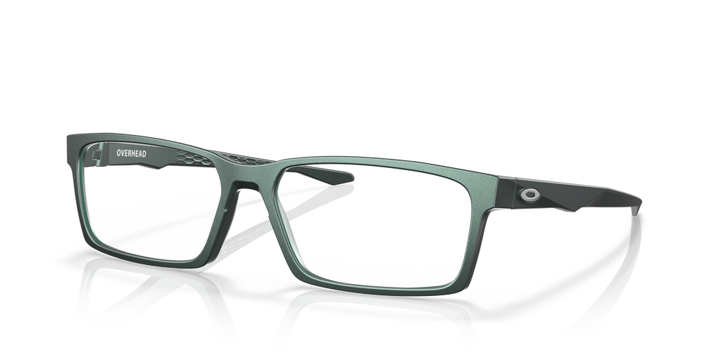 Oakley OX8060 Overhead Men's Rectangle Eyeglass Frames - Satin Black Frame
