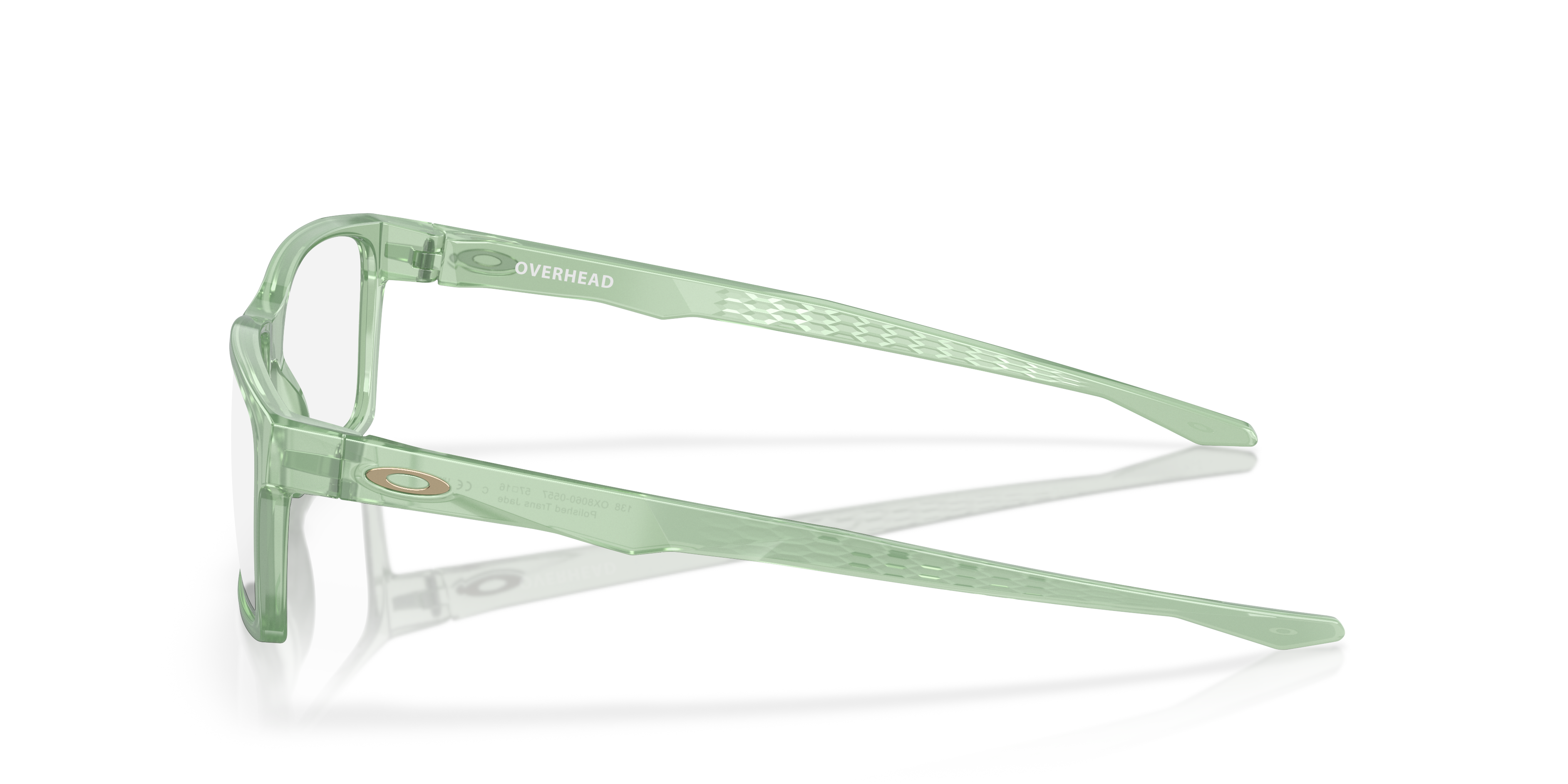 Oakley OX8060 Overhead Men's Rectangle Eyeglass Frames - Matte Dark Silver Frame