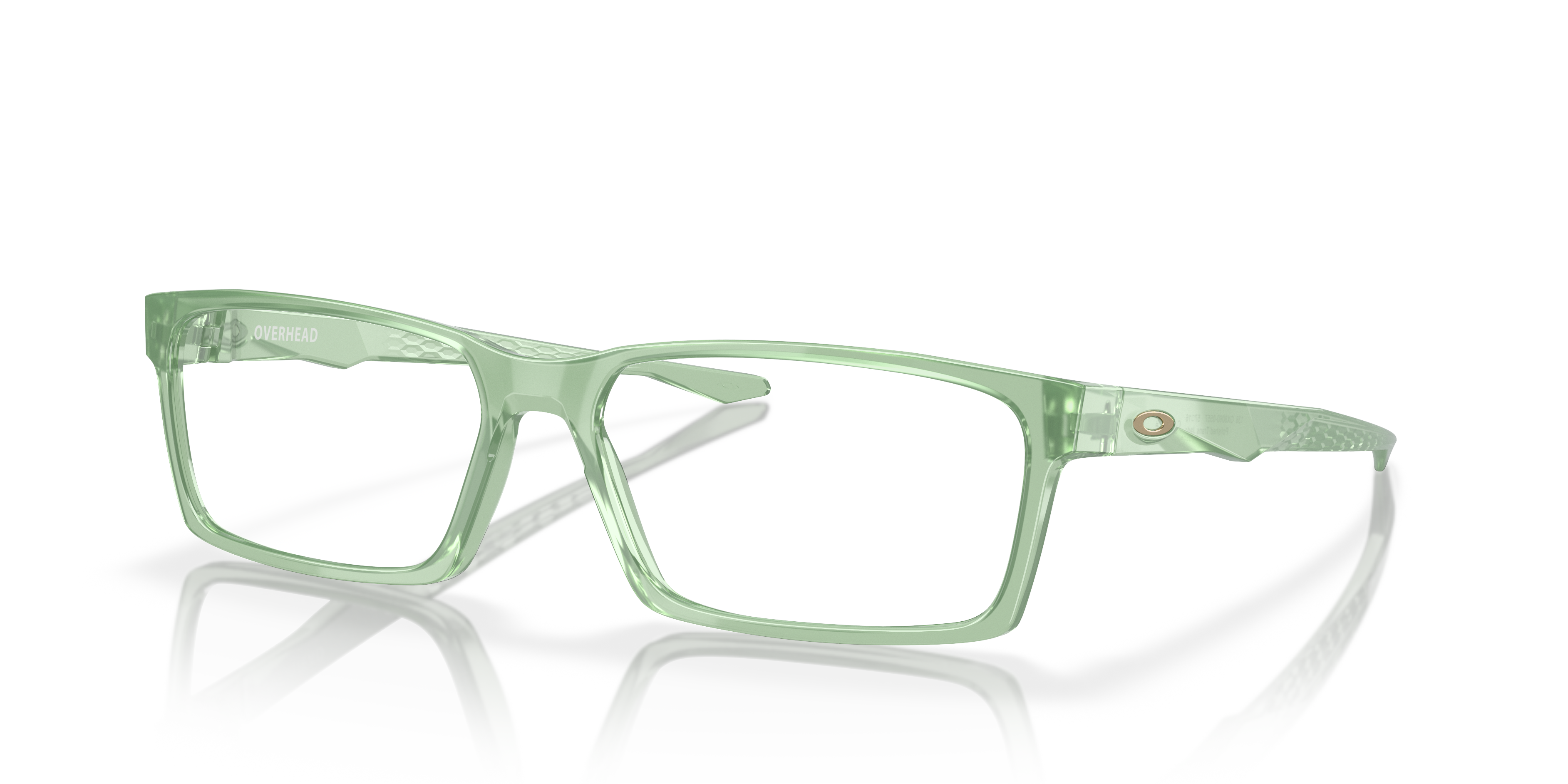 Oakley OX8060 Overhead Men's Rectangle Eyeglass Frames - Satin Black Frame