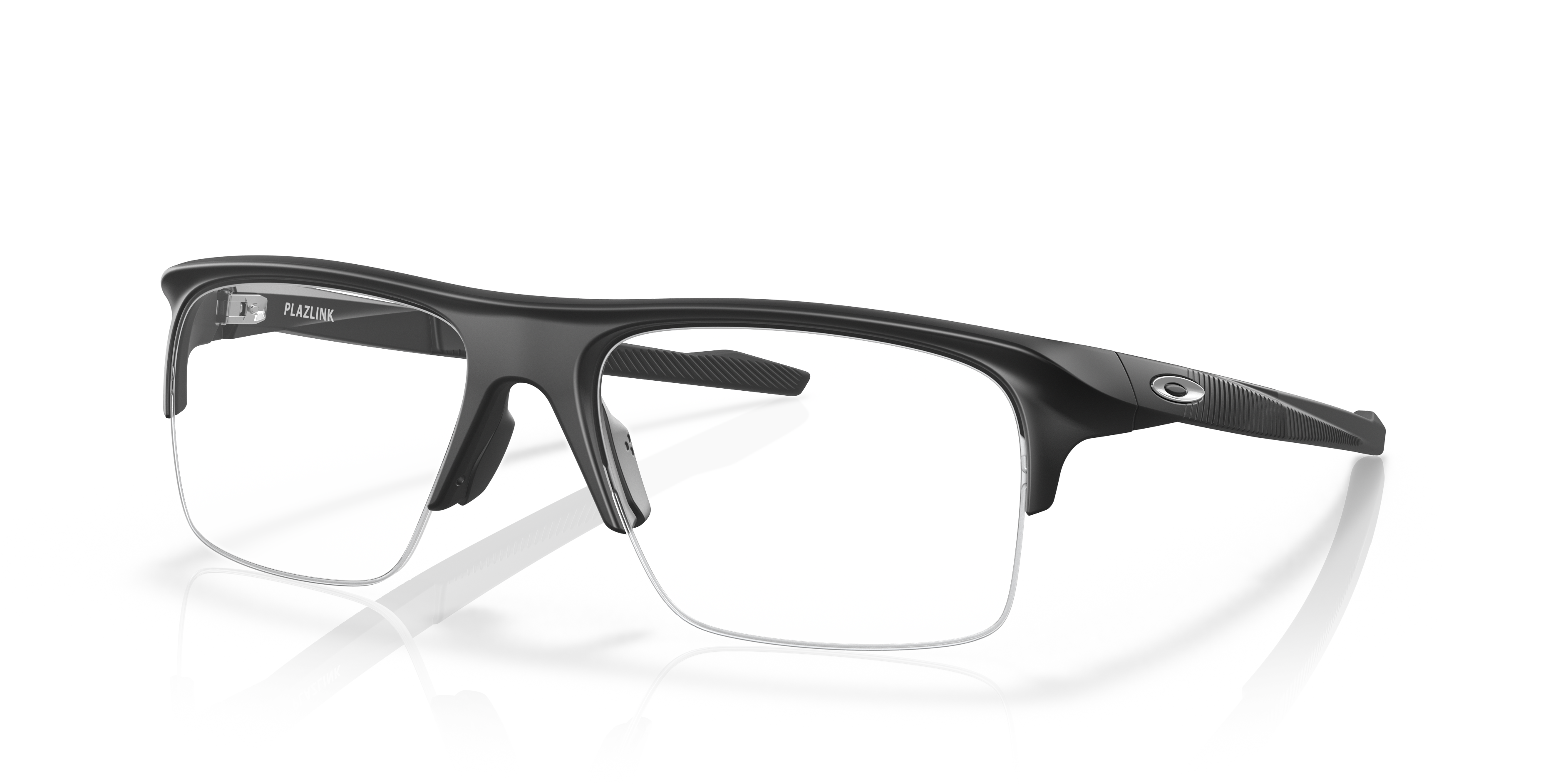 Oakley OX8061 Plazlink Men's Rectangle Eyeglass Frames - Grey Shadow Frame