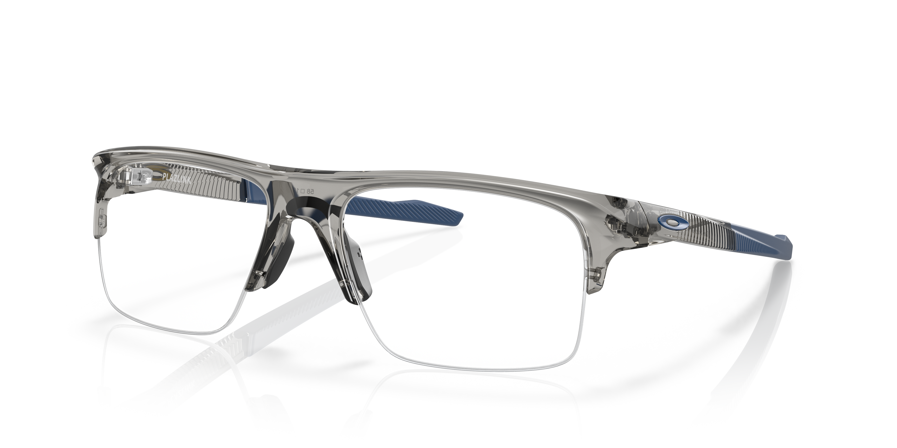 Oakley OX8061 Plazlink Men's Rectangle Eyeglass Frames - Satin Black Frame