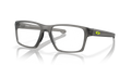 Oakley OX8140 Litebeam Men's Square Eyeglass Frames - Satin Grey Smoke Frame