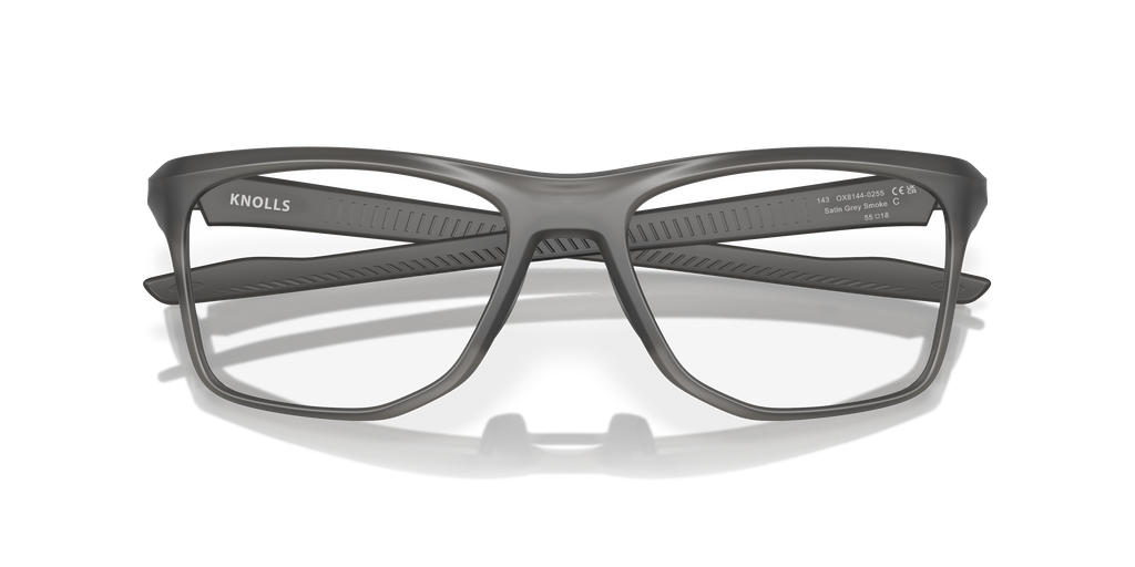 Oakley OX8144 Knolls Men's Rectangle Eyeglass Frames - Polished Black Fade Frame