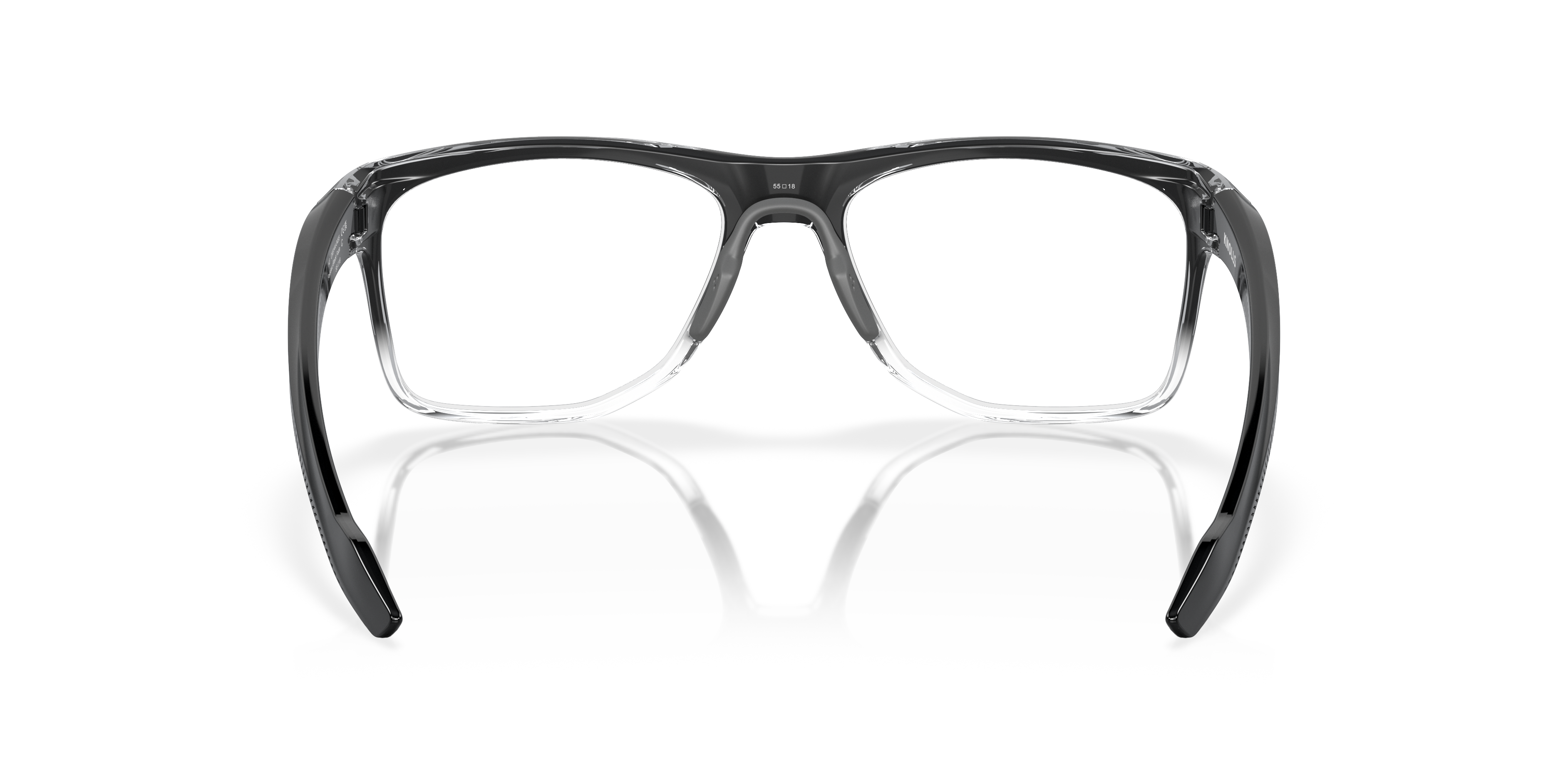 Oakley OX8144 Knolls Men's Rectangle Eyeglass Frames - Polished Black Fade Frame