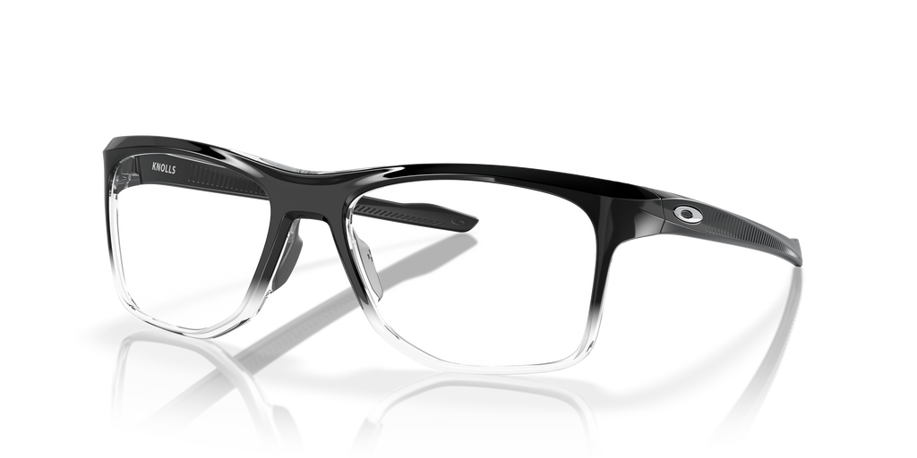 Oakley OX8144 Knolls Men's Rectangle Eyeglass Frames - Satin Grey Smoke Frame