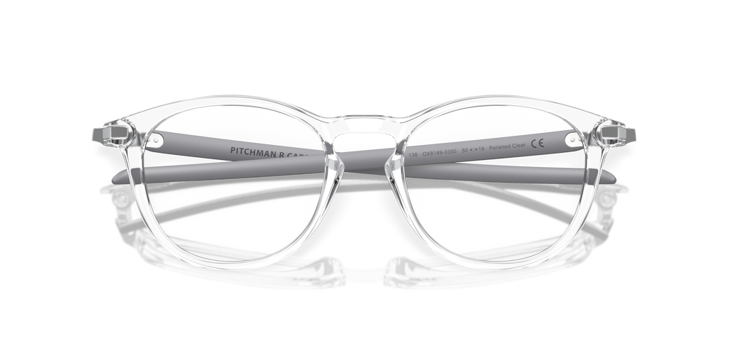 Oakley OX8149 Pitchman R Carbon Men's Round Eyeglass Frames - Satin Grey Smoke Frame