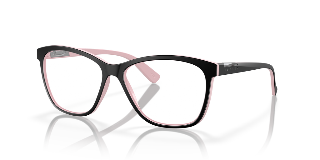 Oakley OX8155 Alias Women's Round Eyeglass Frames - Black Frame