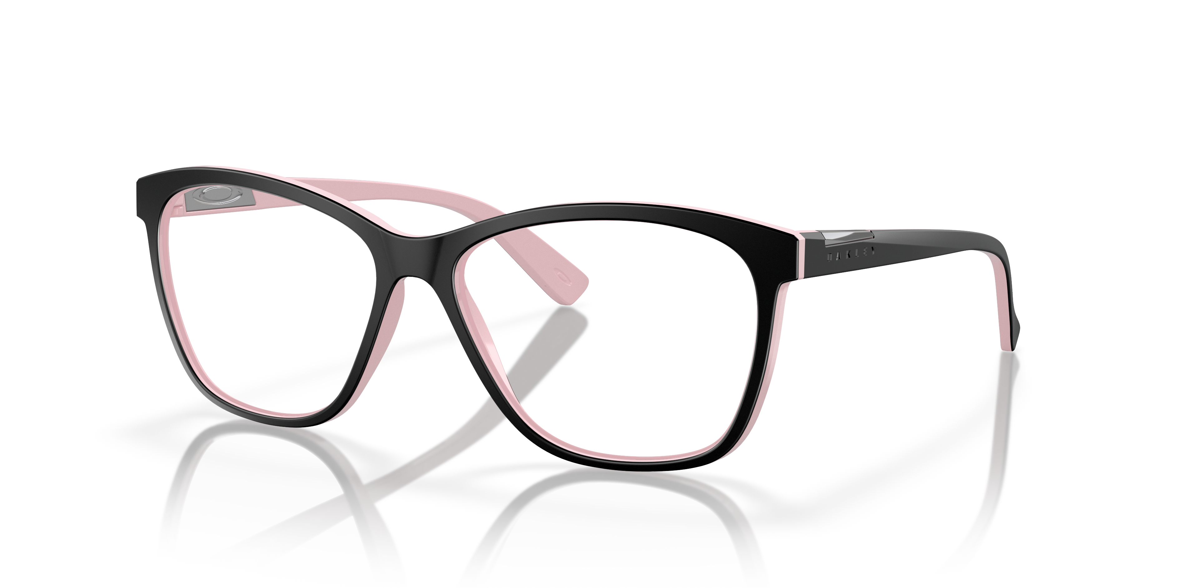 Oakley OX8155 Alias Women's Round Eyeglass Frames - Black Frame