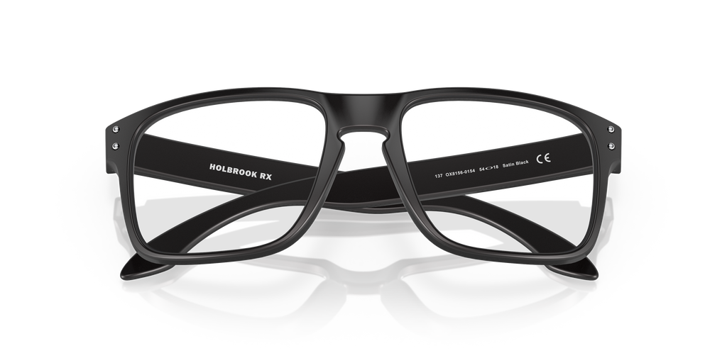 Oakley OX8156 Holbrook Men's Square Eyeglass Frames - Polished Clear Frame